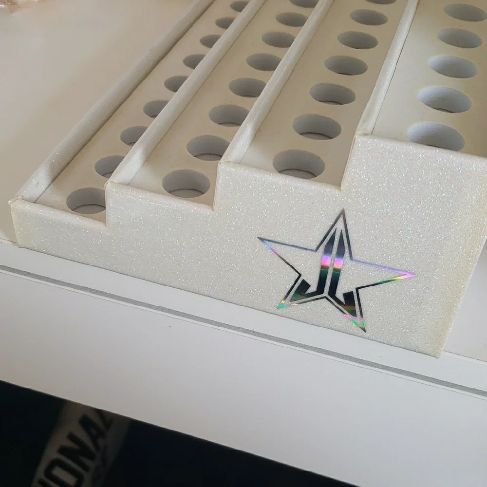 Jeffree Star Glitter White Makeup Organizer